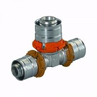 Тройник переходной латунный S-PRESS PLUS Дн 25х16х20 пресс Uponor Финляндия