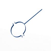 Крепление водосточный трубы сварное оцинкованное порошок ф220х10х250мм RAL 5005