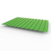 Профнастил оцинкованный с полимерным покрытием полиэстер С10 buildstor 0,5х1180мм RAL 6018 Желто-зелёный