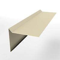 Планка ветровая простая оцинкованная с порошковым покрытием 0,45мм RAL 1015