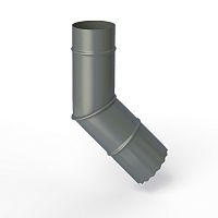 Колено водосточное оцинкованное порошок ф220мм RAL 7005