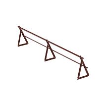 Ограждение кровельное VEGA Style (высота 60см) Оцинков+порошковый окрас 3000мм Вегасток
