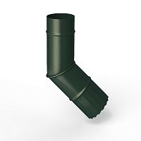 Колено водосточное оцинкованное порошок ф180мм RAL 6009