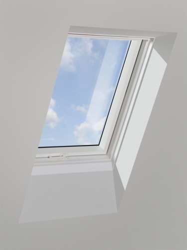 Окно мансардное ПВХ белый ручка снизу Fakro PTP-V U4 ThermoPro Profi 55*78см фото 14
