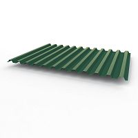 Профнастил оцинкованный с полимерным покрытием полиэстер С21 buildstor 0,65х1051мм RAL 6028 Сосновый зелёный