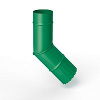 Колено водосточное оцинкованное порошок ф220мм RAL 6024