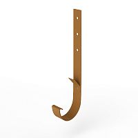 Крепление желоба водосточного короткое c порошковым покрытием ф150x350мм RAL 8001