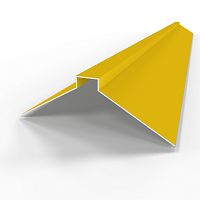 Конек фигурный оцинкованный c порошковым покрытием 0,45мм RAL 1028