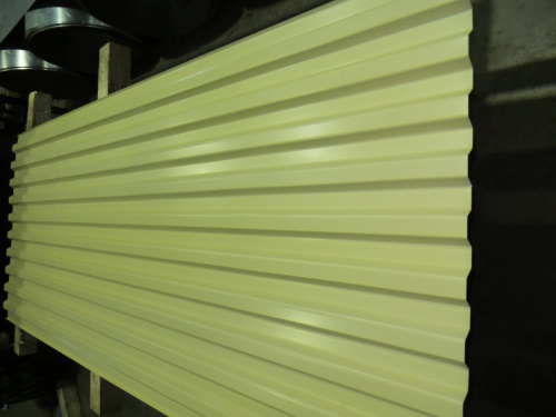 Профнастил оцинкованный с полимерным покрытием С21 Grand line Optima 0,45х1040мм RAL 3005 фото 9