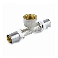 Тройник латунный никель 8011 Дн 32х3/4"х32 ВР пресс Aquasfera Китай