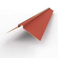 Конек фигурный оцинкованный c порошковым покрытием 0,45мм RAL 3033