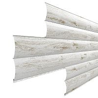 Сайдинг МЕТАЛЛ ПРОФИЛЬ Woodstock-28х330 (ECOSTEEL_MA-01-Беленый Дуб-0.5)