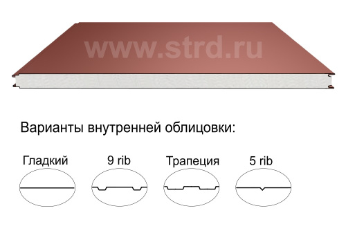 Стеновая трёхслойная сэндвич-панель гладкая 80мм 1000мм с видимым креплением пенополистирол Полиэстер Доборник Стеновая трёхслойная сэндвич-панель гладкая 80мм 1000мм с видимым креплением пенополистирол Полиэстер Доборник