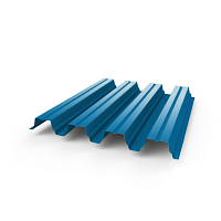 Профнастил Н75 - 0,6 (RAL 5012) с полимерным покрытием (полиэстер)