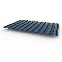 Профнастил оцинкованный с полимерным покрытием полиэстер С8 buildstor 0,4х1180мм RAL 5026 Перламутровый ночной синий