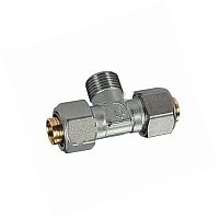 Тройник латунный R568AM Дн 20х3/4" НР обжим Giacomini Италия