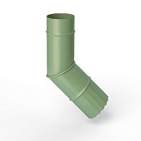 Колено водосточное оцинкованное порошок ф90мм RAL 6021
