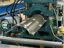 Конек полукруглый для кровли оцинкованный с порошковым покрытием 0,45x301мм RAL 8004