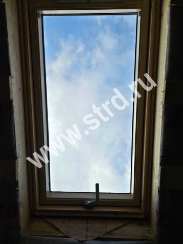 Окно мансардное дерево, лак ручка сверху Velux GLL FK06 1061 Дизайн WoodLine 66*118см фото 29