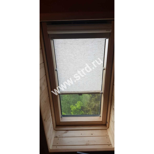Окно мансардное дерево, лак ручка снизу Velux GLL MK08 1061B Дизайн WoodLine 78*140см фото 2