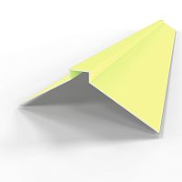 Конек фигурный оцинкованный c порошковым покрытием 0,45мм RAL 1024
