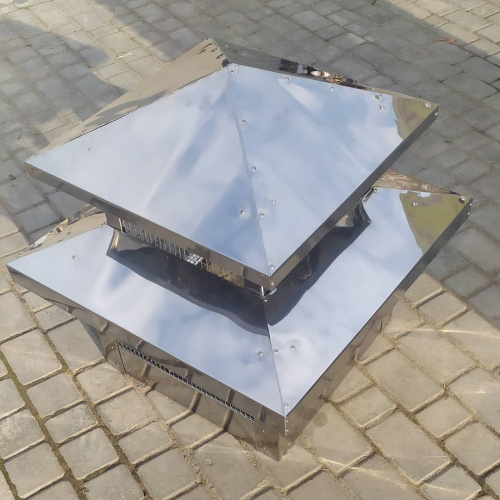 Дымник на трубу двойной оцинкованный с полимерным покрытием до 2800мм RR 32 фото 4 Дымник на трубу двойной оцинкованный с полимерным покрытием до 2800мм RR 32 фото 4