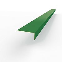 Лобовая планка (RAL 6001) оцинкованная, с порошковым покрытием 0,45 мм