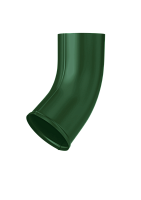 Колено сливное оцинкованное Grand Line Optima ф90мм RAL 8017