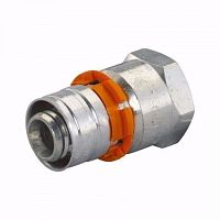 Муфта латунная S-PRESS PLUS Дн 25х1" Ру10 ВР пресс Uponor Финляндия