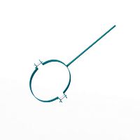 Крепление водосточный трубы сварное оцинкованное порошок ф120х10х250мм RAL 5018