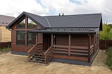 ЭкоБрус 0,345 Grand Line 0,45 Print Premium с пленкой Cherry Wood