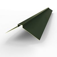 Конек фигурный оцинкованный c порошковым покрытием 0,45мм RAL 6007
