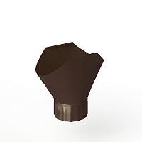 Воронка желоба оцинкованная накладная порошок ф120мм RAL 8014