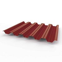 Профнастил оцинкованный с полимерным покрытием полиэстер НС35 buildstor 0,4х1060мм RAL 3011 Коричнево-красный