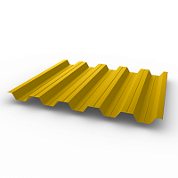 Профнастил НС35 0,4 RAL 1032 оцинкованный, с полимерным покрытием (Полиэстер)