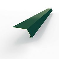 Карнизная планка RAL 6005 оцинкованная c порошковым покрытием 0,45мм полиуретан