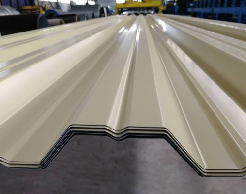 Профнастил НС35 - 0,5 - RAL 1023 оцинкованный, с полимерным покрытием (Полиэстер) фото 5 Профнастил НС35 - 0,5 - RAL 1023 оцинкованный, с полимерным покрытием (Полиэстер) фото 5