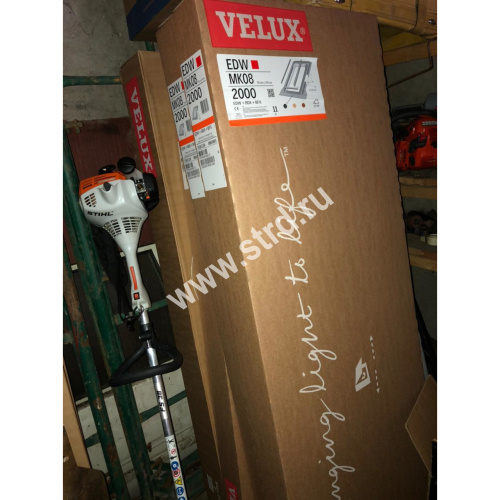 Окно мансардное дерево, лак ручка сверху Velux GLL FK06 1061 Дизайн WoodLine 66*118см фото 31