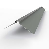 Конек фигурный оцинкованный c порошковым покрытием 0,45мм RAL 7037