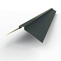 Конек фигурный оцинкованный c порошковым покрытием 0,45мм RAL 7016