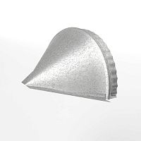 Заглушка к полукруглому коньку конусная для кровли оцинкованная 0,4x301мм