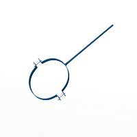 Крепление водосточный трубы сварное оцинкованное порошок ф220х10х250мм RAL 5019