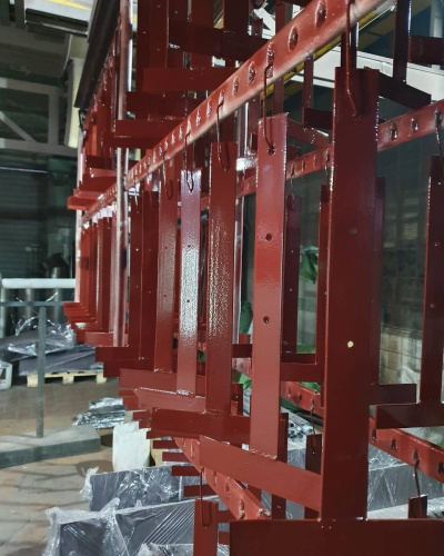 Костыль Т-образный кровельный неокрашенный 40х4мм размер 100х450мм фото 2
