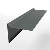 Планка ветровая простая оцинкованная с порошковым покрытием 0,45мм RAL 7005