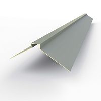 Конек фигурный оцинкованный c порошковым покрытием 0,45мм RAL 7045