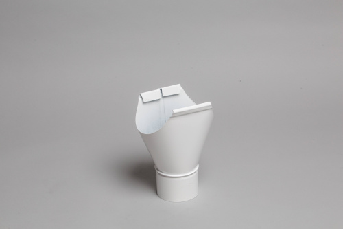 Воронка желоба оцинкованная накладная порошок ф150мм RAL 6022 фото 2