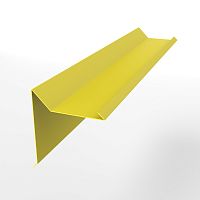 Планка ветровая двойная завальцовка оцинкованная с порошковым покрытием 0,45мм RAL 1018